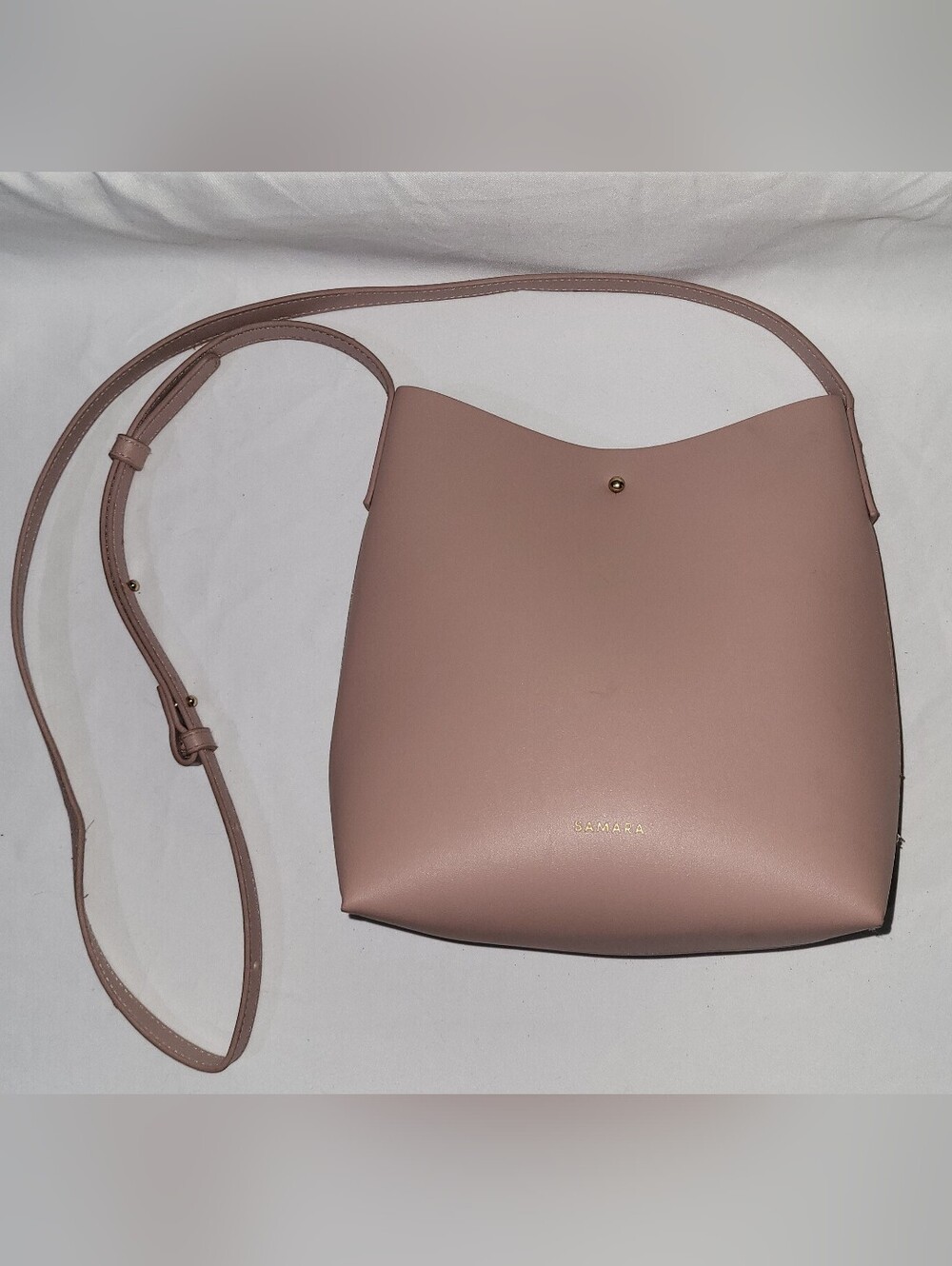 Samara Pink Bucket Purse Vegan Crossbody Bag
